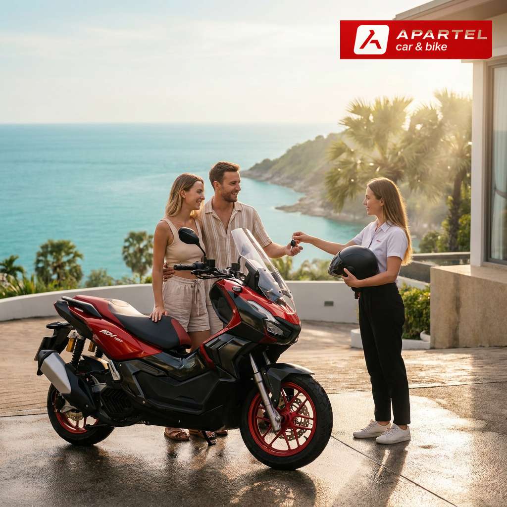 Доставка байка Honda ADV160 к вилле в Банг Тао